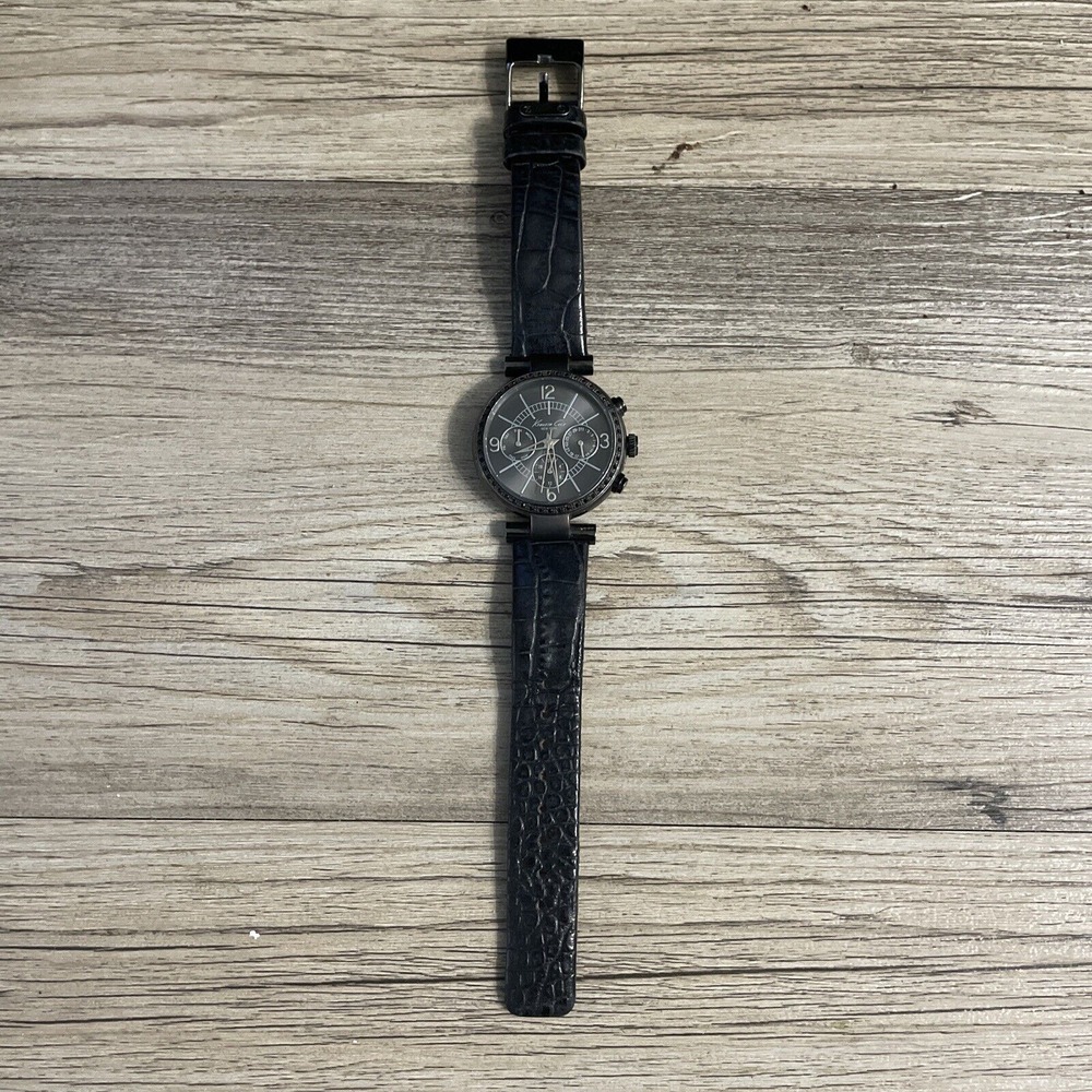Kenneth Cole New York Women's KC2782 Sport Black Leather Stainless Steel Watch